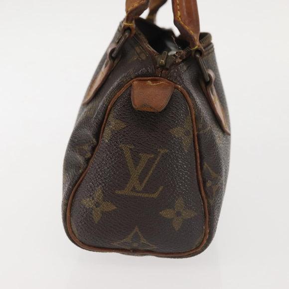 LOUIS VUITTON Monogram Mini Speedy Hand Bag M41534 LV Auth 142713