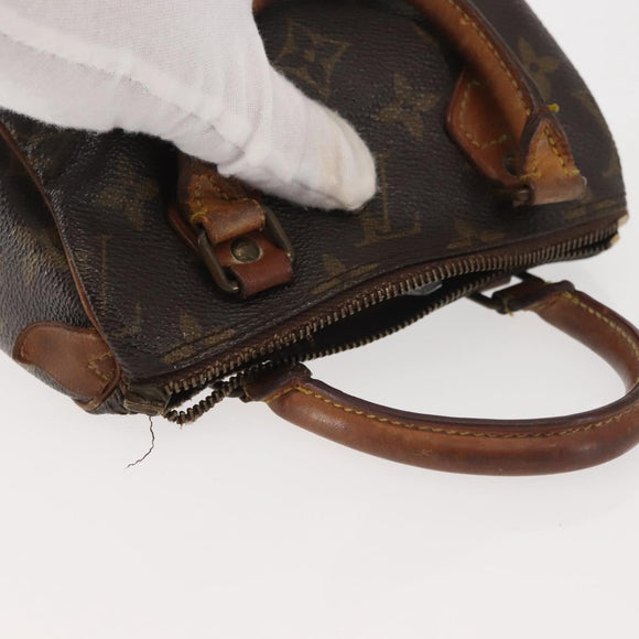 LOUIS VUITTON Monogram Mini Speedy Hand Bag M41534 LV Auth 142713