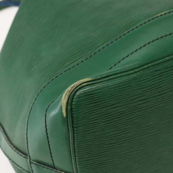 LOUIS VUITTON Epi Noe Schultertasche Bicolor Grün Blau M44044 LV Auth 142714