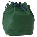 LOUIS VUITTON Epi Noe Schultertasche Bicolor Grün Blau M44044 LV Auth 142714-1