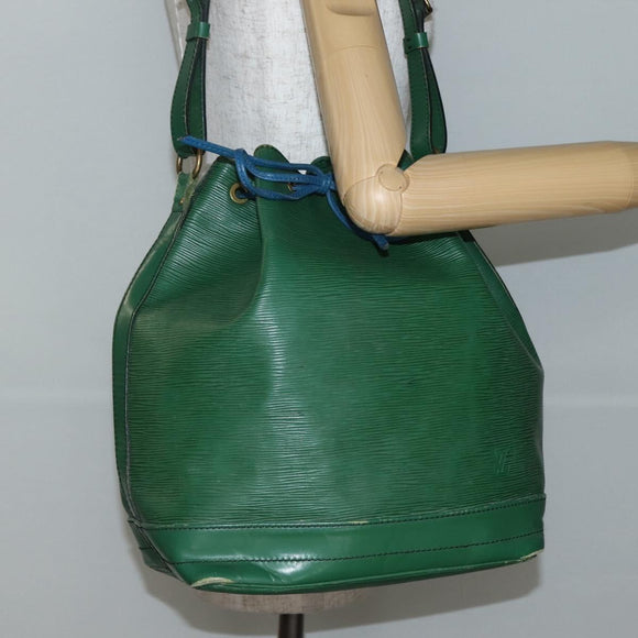 LOUIS VUITTON Epi Noe Shoulder Bag Bicolor Green Blue M44044 LV Auth 142714