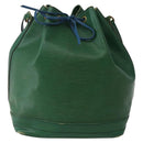 LOUIS VUITTON Epi Noe Schultertasche Bicolor Grün Blau M44044 LV Auth 142714-13