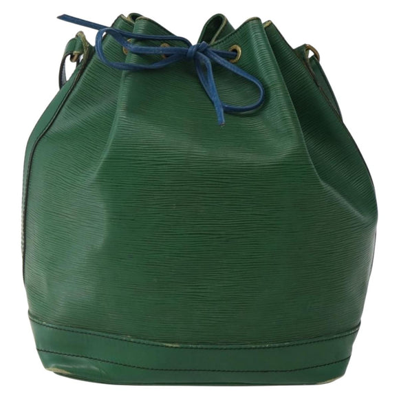 LOUIS VUITTON Epi Noe Schultertasche Bicolor Grün Blau M44044 LV Auth 142714