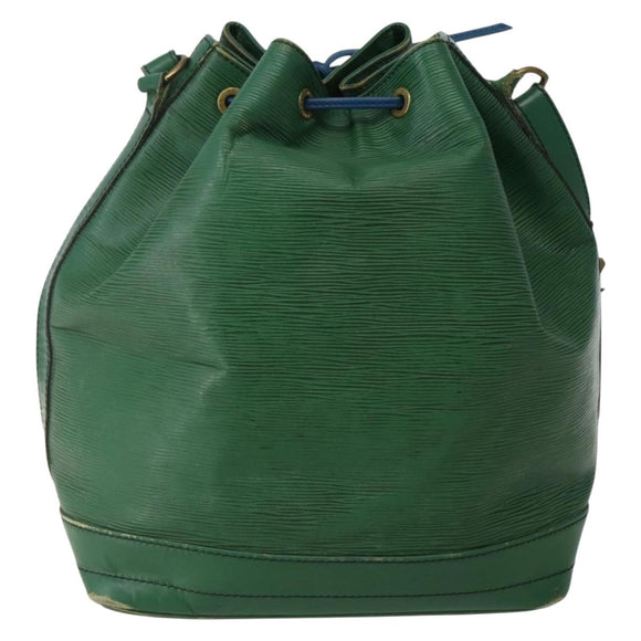 LOUIS VUITTON Epi Noe Schultertasche Bicolor Grün Blau M44044 LV Auth 142714