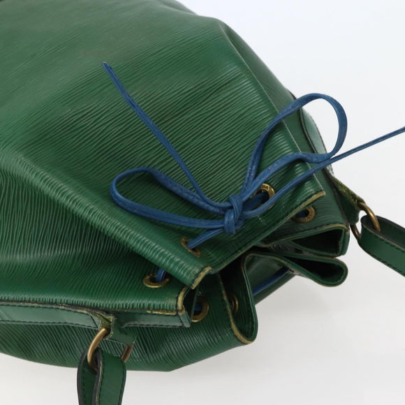 LOUIS VUITTON Epi Noe Shoulder Bag Bicolor Green Blue M44044 LV Auth 142714