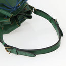 LOUIS VUITTON Epi Noe Shoulder Bag Bicolor Green Blue M44044 LV Auth 142714-7