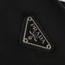 PRADA Shoulder Bag Nylon Black Silver Auth 142716-14