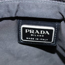 PRADA Shoulder Bag Nylon Black Silver Auth 142716-15