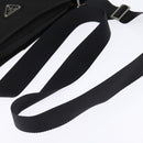 PRADA Shoulder Bag Nylon Black Silver Auth 142716-7