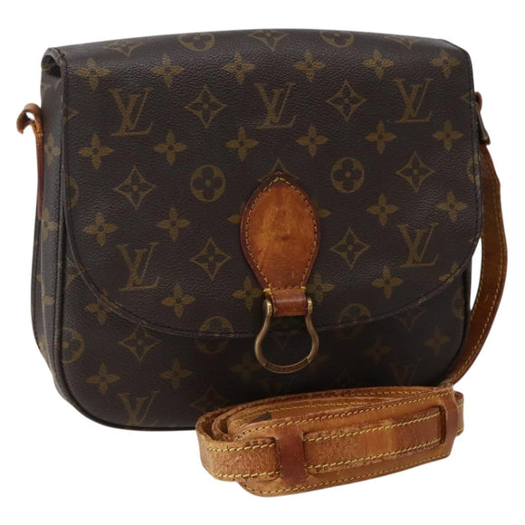 LOUIS VUITTON Monogram Saint Cloud GM Shoulder Bag M51242 LV Auth 142719