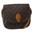 LOUIS VUITTON Monogram Saint Cloud GM Shoulder Bag M51242 LV Auth 142721-1