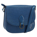 LOUIS VUITTON Epi Saint Cloud GM Shoulder Bag Toledo Blue M52195 LV Auth 142727-1