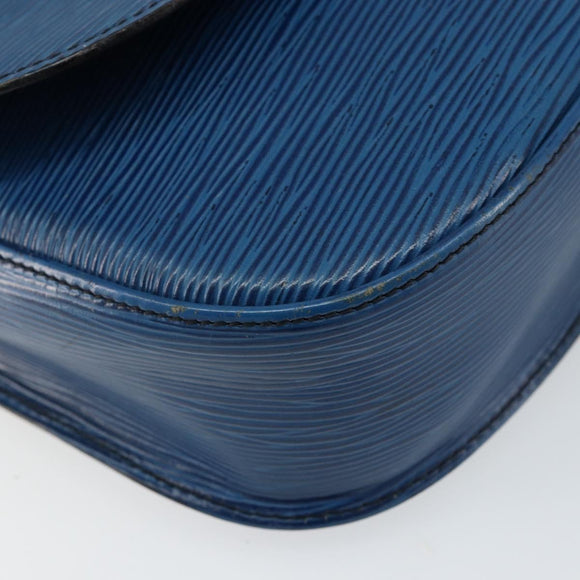 LOUIS VUITTON Epi Saint Cloud GM Shoulder Bag Toledo Blue M52195 LV Auth 142727