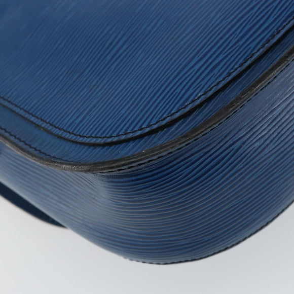 LOUIS VUITTON Epi Saint Cloud GM Shoulder Bag Toledo Blue M52195 LV Auth 142727