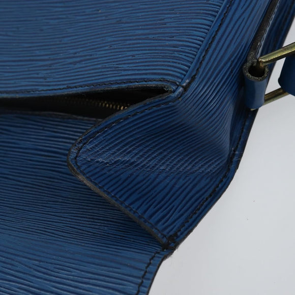 LOUIS VUITTON Epi Saint Cloud GM Shoulder Bag Toledo Blue M52195 LV Auth 142727