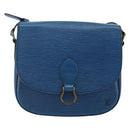 LOUIS VUITTON Epi Saint Cloud GM Shoulder Bag Toledo Blue M52195 LV Auth 142727-13
