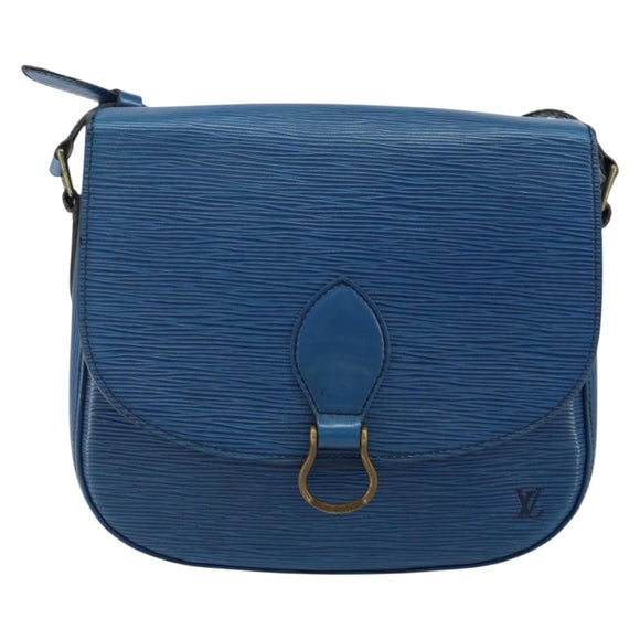 LOUIS VUITTON Epi Saint Cloud GM Shoulder Bag Toledo Blue M52195 LV Auth 142727