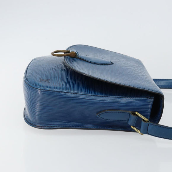 LOUIS VUITTON Epi Saint Cloud GM Shoulder Bag Toledo Blue M52195 LV Auth 142727