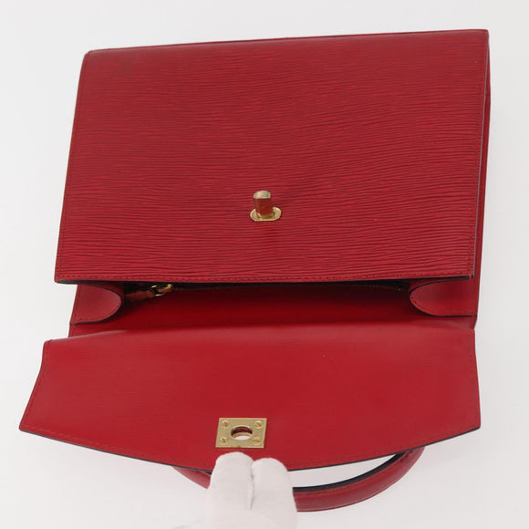 LOUIS VUITTON Epi Malesherbes Hand Bag Red M52377 LV Auth 142728