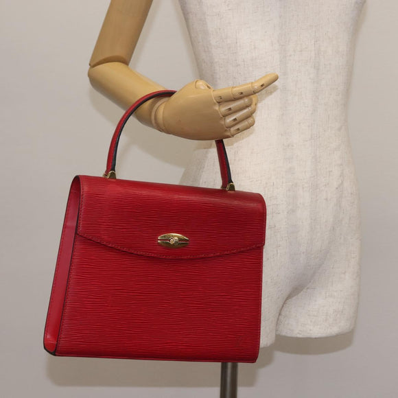 LOUIS VUITTON Epi Malesherbes Hand Bag Red M52377 LV Auth 142728