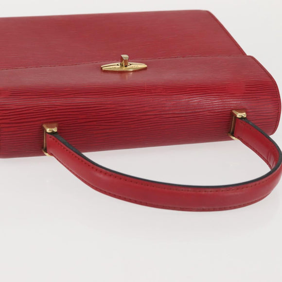 LOUIS VUITTON Epi Malesherbes Hand Bag Red M52377 LV Auth 142728