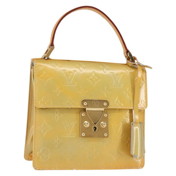 LOUIS VUITTON Monogram Vernis Spring Street Hand Bag Gris M91029 LV Auth 142730