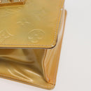 LOUIS VUITTON Monogram Vernis Spring Street Hand Bag Gris M91029 LV Auth 142730-8