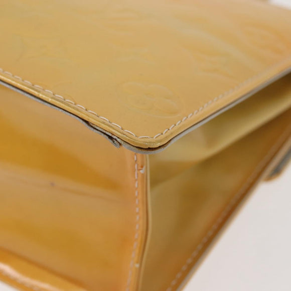 LOUIS VUITTON Monogram Vernis Spring Street Hand Bag Gris M91029 LV Auth 142730