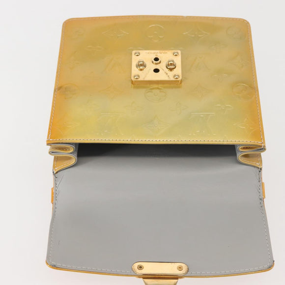 LOUIS VUITTON Monogram Vernis Spring Street Hand Bag Gris M91029 LV Auth 142730