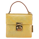 LOUIS VUITTON Monogram Vernis Spring Street Hand Bag Gris M91029 LV Auth 142730-13