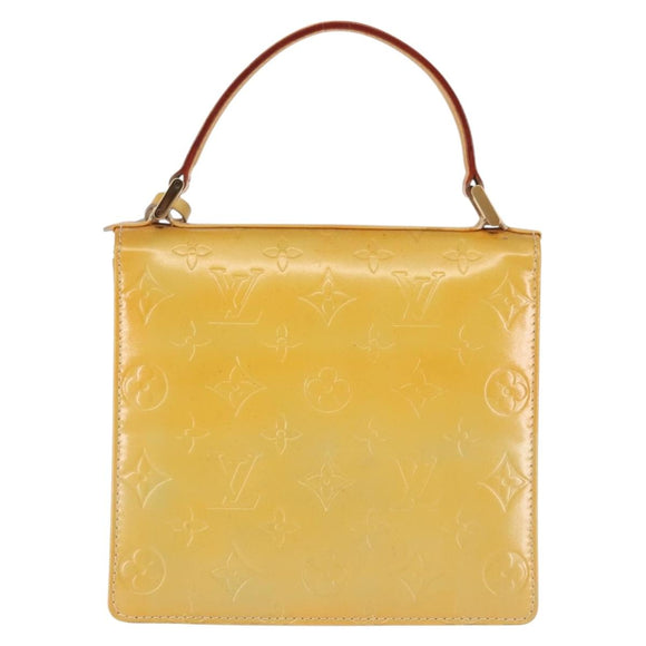 LOUIS VUITTON Monogram Vernis Spring Street Hand Bag Gris M91029 LV Auth 142730