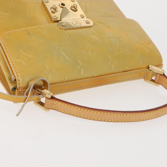 LOUIS VUITTON Monogram Vernis Spring Street Hand Bag Gris M91029 LV Auth 142730