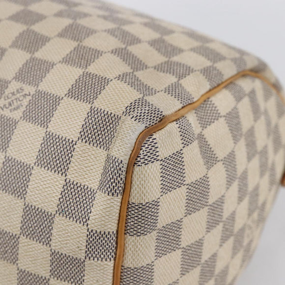 LOUIS VUITTON Damier Azur Speedy 30 Hand Bag N41533 LV Auth 142731