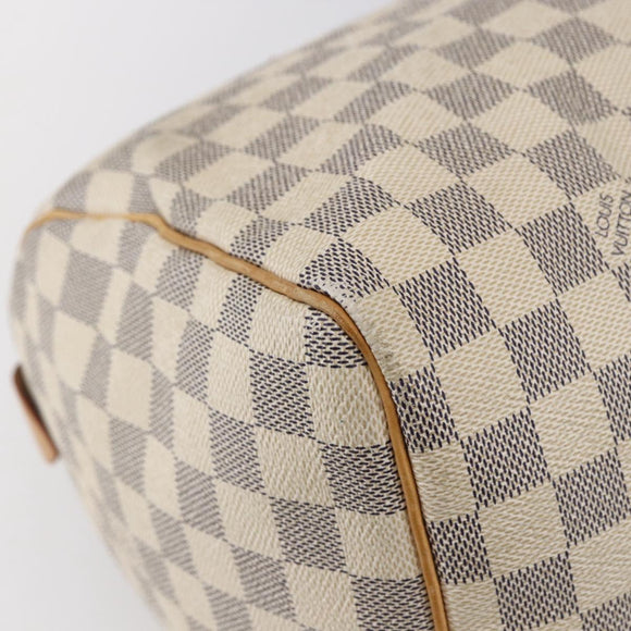 LOUIS VUITTON Damier Azur Speedy 30 Hand Bag N41533 LV Auth 142731