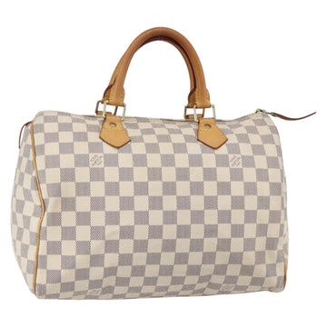 LOUIS VUITTON Damier Azur Speedy 30 Hand Bag N41533 LV Auth 142731