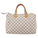 LOUIS VUITTON Damier Azur Speedy 30 Hand Bag N41533 LV Auth 142731-2