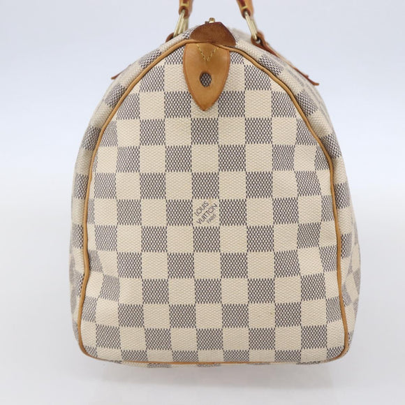 LOUIS VUITTON Damier Azur Speedy 30 Hand Bag N41533 LV Auth 142731
