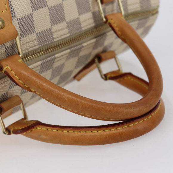 LOUIS VUITTON Damier Azur Speedy 30 Hand Bag N41533 LV Auth 142731
