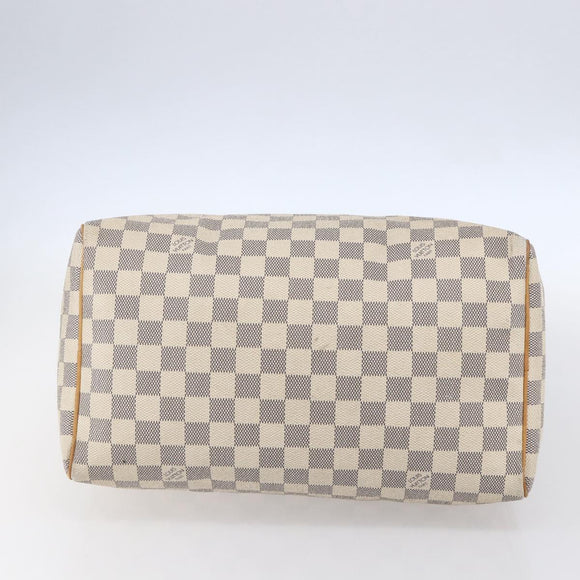 LOUIS VUITTON Damier Azur Speedy 30 Hand Bag N41533 LV Auth 142731