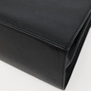 Salvatore Ferragamo Gancini Hand Bag Leather 2way Black Gold Auth 142732-18