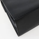 Salvatore Ferragamo Gancini Hand Bag Leather 2way Black Gold Auth 142732-19