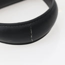 Salvatore Ferragamo Gancini Hand Bag Leather 2way Black Gold Auth 142732-8