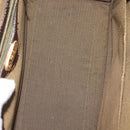 FENDI Zucca Canvas Hand Bag Black Brown Auth 142733-16