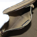 FENDI Zucca Canvas Hand Bag Black Brown Auth 142733-19