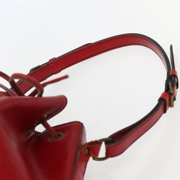 LOUIS VUITTON Epi Noe Shoulder Bag Red M44007 LV Auth 142738