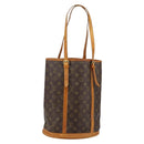 LOUIS VUITTON Monogram Bucket GM Shoulder Bag M42236 LV Auth 142746-1