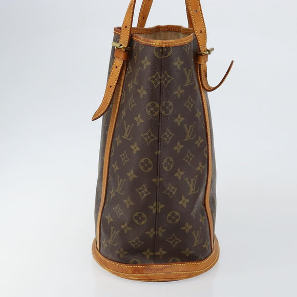 LOUIS VUITTON Monogram Bucket GM Shoulder Bag M42236 LV Auth 142746