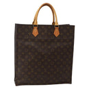 LOUIS VUITTON Monogram Sac Plat Hand Bag M51140 LV Auth 142750-1