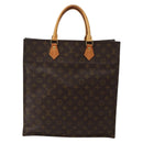 LOUIS VUITTON Monogram Sac Plat Hand Bag M51140 LV Auth 142750-2