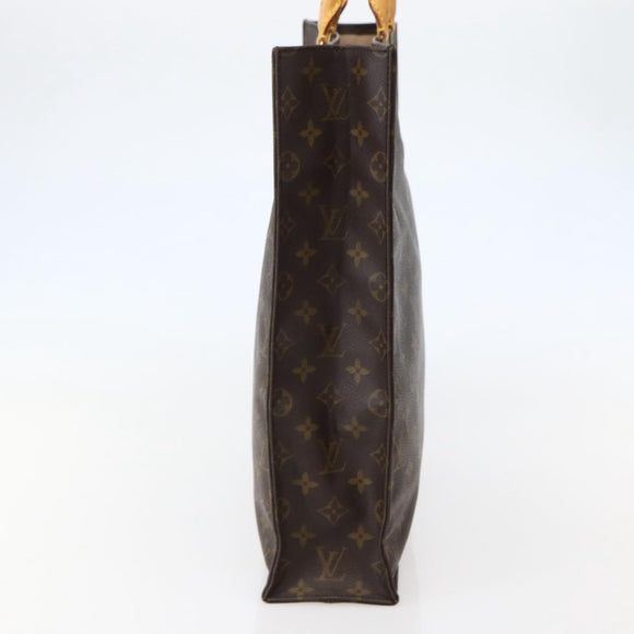 LOUIS VUITTON Monogram Sac Plat Hand Bag M51140 LV Auth 142750